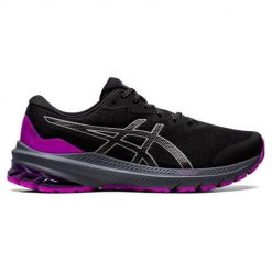 Buty do biegania damskie Asics GT1000 11 Liteshow. Czarne obuwie sportowe damskie Asics, bez wzorów, z gumy, do biegania. Za 600.10 zł.