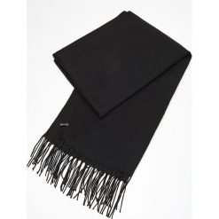 Szalik z frędzlami - Czarny. Czarne szaliki i chusty damskie Cropp. Za 39.99 zł.