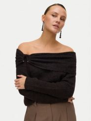 Vero Moda Sweter Lovely 10336698 Brązowy Regular Fit. Brązowe swetry damskie Vero Moda, xs, bez wzorów, z syntetyku, bez kołnierzyka, bez ramiączek, bez kaptura. Za 179.99 zł.