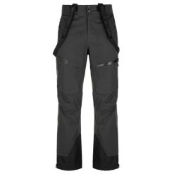 Męskie spodnie typu hardshell Kilpi LAZZARO-M. Czarne spodnie snowboardowe męskie Kilpi, m, bez wzorów, z hardshellu, narciarskie, Dermizax. Za 598.00 zł.