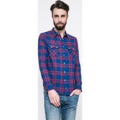 Lee - Koszula. Szare koszule męskie marki Lee, w kratkę, z bawełny, z klasycznym kołnierzykiem, z długim rękawem. W wyprzedaży za 149.90 zł.