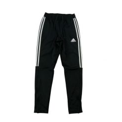 Spodnie dresowe męskie Adidas AeroReady trzy paski. Czarne paski damskie Adidas, bez wzorów, z dresówki, eleganckie. Za 143.46 zł.