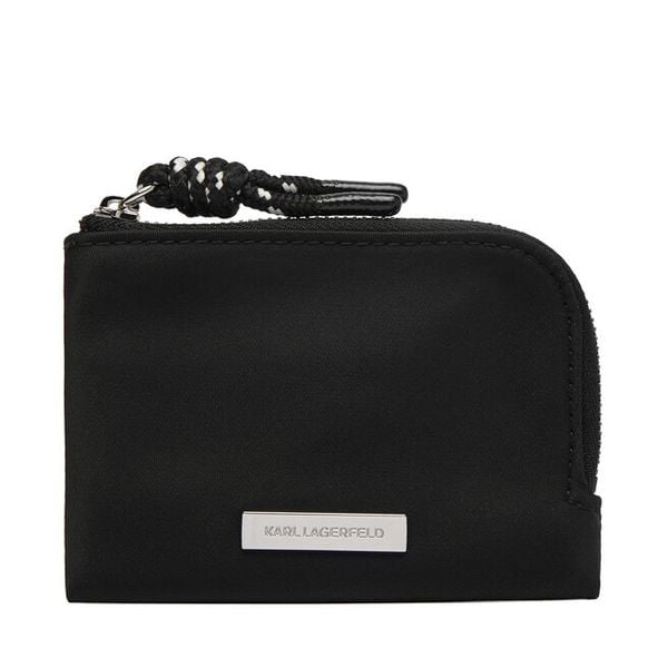 Bilonówka KARL LAGERFELD. Czarne portfele damskie KARL LAGERFELD, bez wzorów. Za 200.99 zł.