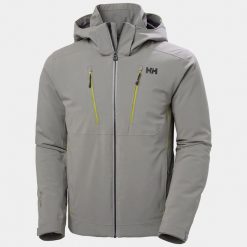 Kurtka Narciarska męska Helly Hansen Alpha 4.0 Jacket. Szare kurtki snowboardowe męskie Helly Hansen, m, bez wzorów, bez kaptura, narciarskie. Za 1,999.00 zł.