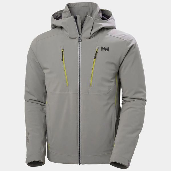 Kurtka Narciarska męska Helly Hansen Alpha 4.0 Jacket. Szare kurtki męskie Helly Hansen, m, bez wzorów, z elastanu, długie, bez kaptura, narciarskie, primaloft. Za 1,599.20 zł.