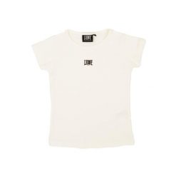 Energetyczna koszulka dla dziewczynki. Białe t-shirty i topy dla dziewczynek LEONE 1947 APPAREL, bez wzorów, bez ramiączek. W wyprzedaży za 55.90 zł.
