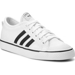 Buty adidas - Nizza CQ2333 Ftwwht/Cblack/Ftwwht. Białe obuwie sportowe damskie Adidas, bez wzorów, z gumy. W wyprzedaży za 229.00 zł.