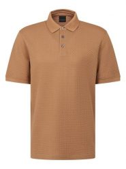 Bugatti Polo 8150-75104C Beżowy Regular Fit. Brązowe koszulki polo męskie Bugatti, m, bez wzorów, z bawełny, bez ramiączek. Za 319.99 zł.