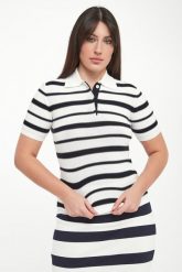 Sweter damski z kołnierzem polo Carioca MM. Swetry damskie MM, l, bez wzorów, bez kołnierzyka, bez ramiączek, bez kaptura. Za 869.00 zł.