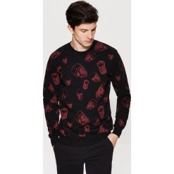 Bluza z nadrukiem all over - Czarny. Bluzy męskie marki House. Za 99.99 zł.