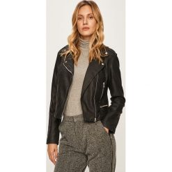 Tally Weijl - Ramoneska. Czarne kurtki damskie TALLY WEIJL, l, bez wzorów, z materiału, krótkie, bez kaptura. Za 169.90 zł.