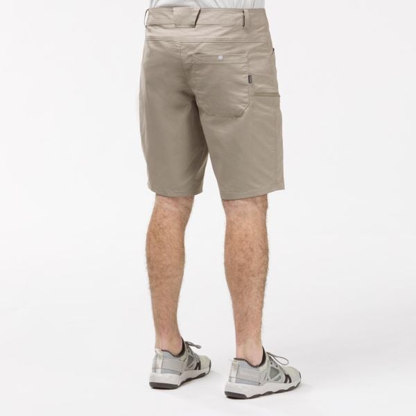Second Life - Spodenki turystyczne męskie Quechua NH500 regular - Stan Doskonały. Brązowe szorty męskie QUECHUA, m, bez wzorów, z bawełny. Za 78.99 zł.