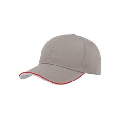 Czapka Z Daszkiem Zoom Piping Sandwich Sports 6 Panel Contrast. Szare czapki i kapelusze damskie ATLANTIS, bez wzorów. Za 41.99 zł.