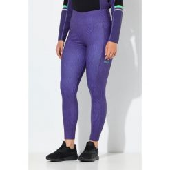Damskie Legginsy sportowe w panterkę szybkoschnące elastyczny pas. Fioletowe legginsy damskie Ulla Popken, plus size, bez wzorów, z elastanu. W wyprzedaży za 191.99 zł.