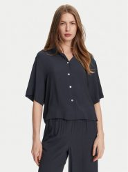 Marella Koszula Ouvert 2513111154 Granatowy Regular Fit. Niebieskie bluzki damskie Marella, bez wzorów, z acetatu, bez kołnierzyka, bez ramiączek. Za 419.99 zł.