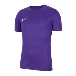 Męska Koszulka Park VII. Fioletowe koszulki sportowe męskie Nike, m, bez wzorów, bez kołnierzyka, bez ramiączek, trekkingowe. Za 117.99 zł.