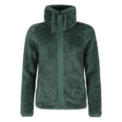 Kurtka polarowa damska z zamkiem Protest Riri. Zielone bluzy sportowe damskie Protest, bez wzorów, z polaru, bez kaptura, narciarskie. Za 255.00 zł.
