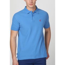 Koszulka polo w kolorze niebieskim. T-shirty dla chłopców The Time of Bocha, z krótkim rękawem. W wyprzedaży za 99.95 zł.