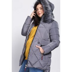 Ciemnoszara Kurtka Objective. Szare kurtki damskie marki Born2be, na jesień. Za 169.99 zł.