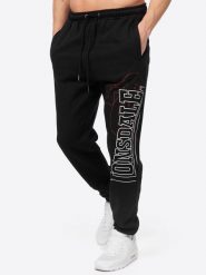 Spodnie do biegania Lonsdale Dartford. Czarne spodnie sportowe męskie Lonsdale, m, bez wzorów, z dresówki, do biegania. Za 228.50 zł.