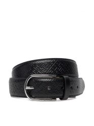 Tommy Hilfiger Pasek Męski Business Lux 3.5 AM0AM13761 Czarny. Czarne paski damskie Tommy Hilfiger, bez wzorów, ze skóry. Za 239.99 zł.