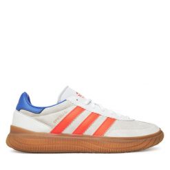 Buty halowe adidas. Brązowe buty sportowe męskie Adidas, bez zapięcia. Za 439.99 zł.