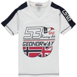 Koszulka "Jobay" w kolorze białym. T-shirty dla chłopców Geographical Norway Kids & Ladies. W wyprzedaży za 49.95 zł.