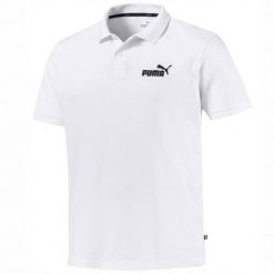 Koszulka polo męska 851759 02 z krótkim rękawem. Białe koszulki polo męskie Puma, m, bez wzorów, z bawełny, eleganckie, bez ramiączek. Za 99.00 zł.