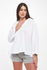 Koszula damska Pia ECOALF. Koszule damskie Ecoalf, l, bez wzorów, bez kołnierzyka, bez ramiączek. Za 489.00 zł.