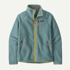 PATAGONIA Bluza polarowa męska M's Retro Pile Jkt blue sage-L. Niebieskie bluzy męskie Patagonia, na zimę, l, bez wzorów, z elastanu, bez kaptura. Za 656.35 zł.