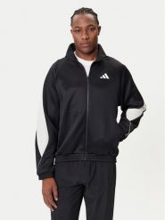 Adidas Bluza Stadium JN1821 Czarny Loose Fit. Czarne bluzy męskie Adidas, m, bez wzorów, z syntetyku, bez kaptura. Za 229.99 zł.