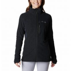 Bluza Turystyczna Rozpinana Damska Columbia Titan Pass 3.0 Full Zip Fleece. Czarne bluzy sportowe damskie Columbia, s, bez wzorów, bez kaptura, trekkingowe. Za 394.99 zł.