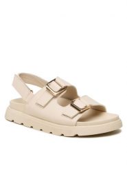 DeeZee Sandały CS6056-01 Beżowy. Brązowe sandały dziewczęce DeeZee, ze skóry, bez zapięcia. Za 59.99 zł.