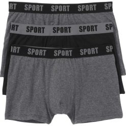 Bokserki (3 pary) bonprix antracytowy melanż - czarny. Bokserki męskie marki Speedo. Za 44.97 zł.
