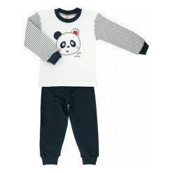 Makoma Piżama Chłopięca Panda, 86, Biała/Czarna. Białe bielizna dla chłopców Makoma, z bawełny. Za 49.00 zł.