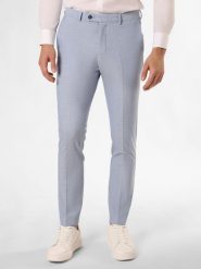 Finshley & Harding London Spodnie - Hoxdon Mężczyźni Slim Fit niebieski, 56. Niebieskie eleganckie spodnie męskie Finshley & Harding London, m, bez wzorów. Za 279.95 zł.