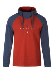 Bluza z kapturem Rafiki Traverse. Niebieskie bluzy męskie Rafiki, xl, bez wzorów, z bawełny, z kapturem. Za 412.95 zł.