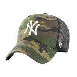 Męska czapka z daszkiem 47 Brand New York Yankees Trucke Cap. Zielone czapki i kapelusze męskie 47 Brand, bez wzorów, z bawełny, sportowe. Za 99.99 zł.