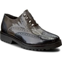 Oxfordy KONDOR - Rizzoli 4411130 Grigio/Blu. Czarne półbuty damskie Kondor, z materiału. W wyprzedaży za 249.00 zł.