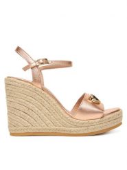 LOVE MOSCHINO Espadryle JA1615BI0OIC0600 Różowy. Czerwone sandały damskie Love Moschino, bez wzorów, ze skóry, bez obcasa, bez zapięcia. Za 1,309.00 zł.