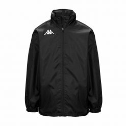 Windbreaker Kappa Wister. Czarne kurtki męskie Kappa, m, bez wzorów, bez kaptura. Za 207.50 zł.