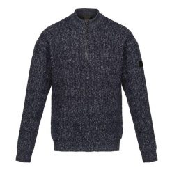 Bluza Męska Melanżowy Dzianinowa Zamek Błyskawiczny. Niebieskie bluzy męskie Regatta, m, bez wzorów, z dzianiny, bez kaptura. Za 227.99 zł.