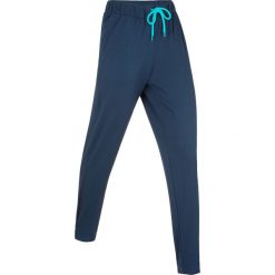 Lekkie spodnie sportowe z gumką, długie, Level 1 bonprix ciemnoniebieski. Niebieskie spodnie sportowe damskie bonprix, bez wzorów, na fitness i siłownię. Za 54.99 zł.