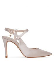 DeeZee Szpilki DF-82780-11 Różowy. Czerwone szpilki damskie DeeZee, bez wzorów, z materiału, bez obcasa, bez zapięcia. Za 139.99 zł.