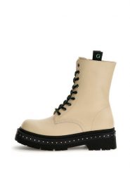 Guess Trapery Joya FL7JYA LEA10 Écru. Kozaki damskie Guess, ze skóry. Za 479.99 zł.