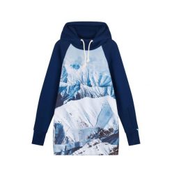 Bluza outdoorowa z kapturem damska DEEP TRIP Snowland softshell. Niebieskie bluzy sportowe damskie DEEP TRIP, s, bez wzorów, z softshellu, z kapturem, snowboardowy. Za 499.00 zł.