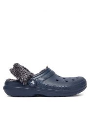 Crocs Klapki Classic Fleece Lined Clog Quartz 211396 Granatowy. Niebieskie klapki damskie Crocs, bez wzorów, z tworzywa sztucznego, bez obcasa. Za 259.99 zł.