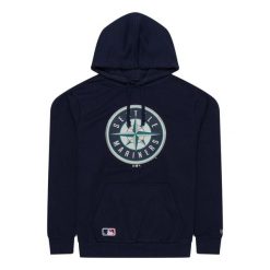 Bluza z kapturem Mariners Nos MLB Regular. Niebieskie bluzy męskie New Era, m, bez wzorów, z kapturem. Za 293.50 zł.