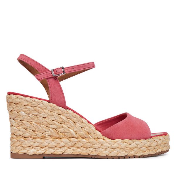 Espadryle Tamaris. Pomarańczowe sandały damskie Tamaris, bez wzorów, bez obcasa, bez zapięcia. Za 379.99 zł.
