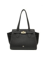 Aigner Torebka 137412 Czarny. Czarne torebki do ręki damskie Aigner, bez wzorów, ze skóry, bez dodatków. Za 2,889.00 zł.